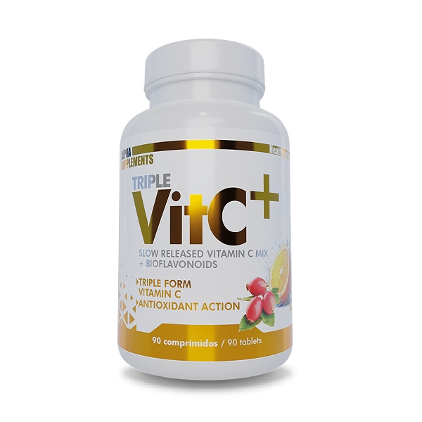 Triple Vit C+ (Vitamina C Mix)(90 veggietabs) - Alpha Supplements